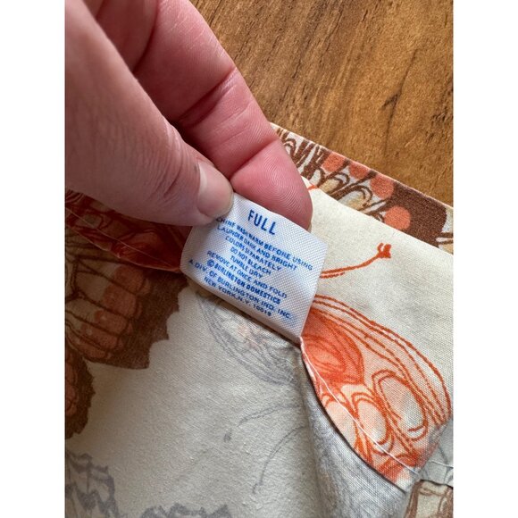 Vintage Caress Butterfly Print Burlington Percale Twin Sheet Set - Picture 4 of 12